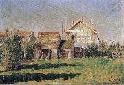 impressionist painter la valleuse port en bessin oil painting reproduction
